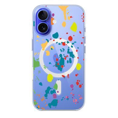 Чехол прозрачный Print NEW YEAR with MagSafe для iPhone 17 Paint splashes