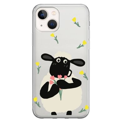 Чехол прозрачный Print Happy Nice для iPhone 13 MINI Sheep - ash-mobile.com.ua - фото 1