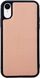 Чохол з натуральної шкіри для iPhone XR Pink Sand купити