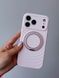 Чохол Silicone Case MagSafe rotating holder для iPhone 17 PRO MAX Pink