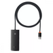 Перехідник для MacBook USB Хаб Baseus Lite Series 4 в 1 (USB-A to USB 3.0*4) (1m) Black