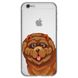 Чохол прозорий Print Dogs для iPhone 6 | 6s Funny Dog Brown