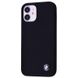 Чехол Silicone BMW Case для iPhone 12 MINI Black купить