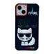 Чохол Karl Lagerfeld Paris Silicone Case для iPhone 13 Cat Black