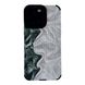Чохол Ribbed Case для iPhone 14 PRO MAX Marble White/Green