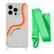 Чохол прозорий з ремінцем Print Mood swings для iPhone 11 PRO Live in the moment/Lime Green