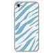 Чехол прозрачный Print Animal Blue для iPhone 16e | 17e Zebra - ash-mobile.com.ua - фото 1