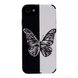 Чохол Ribbed Case для iPhone 7 | 8 | SE 2 | SE 3 Big Butterfly Black/White