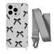 Чохол прозорий з ремінцем Print Mood swings для iPhone 11 PRO MAX Bow Black/Silver