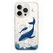 Чехол прозрачный Print Animal Blue with MagSafe для iPhone 15 PRO MAX Whale
