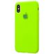 Чехол Silicone Case Full для iPhone X | XS Party Green купить