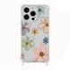 Чохол прозорий з ремінцем Print Flower для iPhone 15 PRO MAX Spring Breeze - ash-mobile.com.ua - фото 1