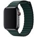 Шкіряний Ремінець Leather Loop Band для Apple Watch 42/44/45 mm Forest Green купити