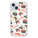 Чохол прозорий Print FOOD with MagSafe для iPhone 15 Sushi