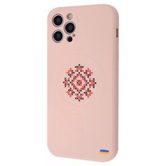 Чохол WAVE Ukraine Edition Case with MagSafe для iPhone 12 PRO Vyshyvanka Pink Sand купити