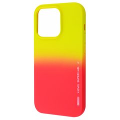 Чехол X-Level Rainbow Case для iPhone 14 Yellow/Red