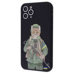 Чехол WAVE Ukraine Edition Case для iPhone 11 PRO Military cat Black купить