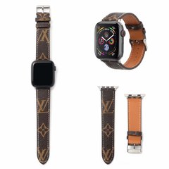 Ремешок ЛВ для Apple Watch 38/40/41 mm Monogram Brown Big Logo купить