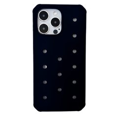 Чехол Crocsі Case + 3шт Jibbitz для iPhone 14 PRO MAX Black