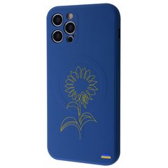Чехол WAVE Ukraine Edition Case with MagSafe для iPhone 12 PRO MAX Sunflower Blue купить