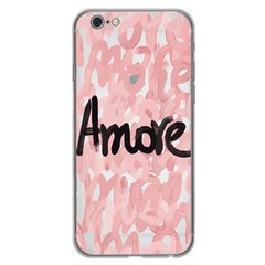 Чехол прозрачный Print Amore для iPhone 6 Plus | 6s Plus Pink купить
