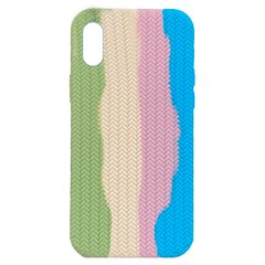 Чохол Braided Rainbow Case Full для iPhone XR Green/Blue купити