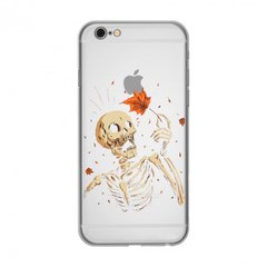 Чохол прозорий Print Halloween для iPhone 6 | 6s Skeleton купити
