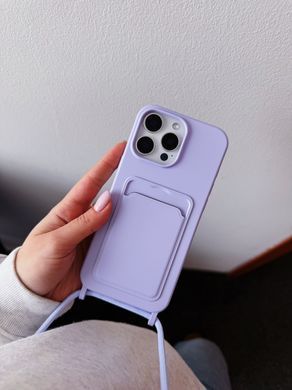 Чехол Colorful Pocket Strap для iPhone 13 Blue - ash-mobile.com.ua - фото 3
