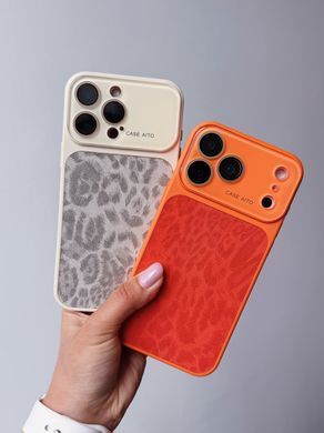 Чохол AITO PU-Leather Leopard Case для iPhone 14 PRO Brown - ash-mobile.com.ua - фото 3