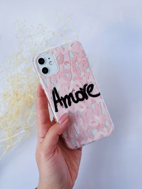 Чехол прозрачный Print Amore для iPhone 6 Plus | 6s Plus Pink купить