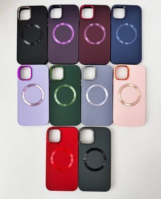 Чохол Matte Colorful Metal Frame MagSafe для iPhone 14 Plus Black - ash-mobile.com.ua - фото 2