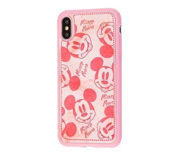 Чехол Cartoon heroes Leather RETRO для iPhone X | XS Light Pink - ash-mobile.com.ua - фото 1