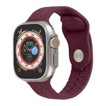 Ремінець Rhombus для Apple Watch 42mm | 44mm | 45mm | 46mm | 49mm Plum - ash-mobile.com.ua - фото 1