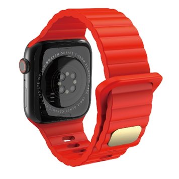 Ремешок Simple Stylish Band для Apple Watch 42mm | 44mm | 45mm | 46mm | 49mm Red - ash-mobile.com.ua - фото 1