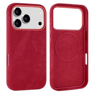 Чехол Suede with MagSafe для iPhone 14 PRO Red - ash-mobile.com.ua - фото 1