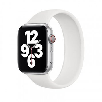 Ремешок Solo Loop для Apple Watch 42mm | 44mm | 45mm | 46mm | 49mm White размер M - ash-mobile.com.ua - фото 1