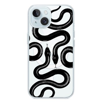 Чехол прозрачный Print Snake with MagSafe для iPhone 14 Plus Viper - ash-mobile.com.ua - фото 1