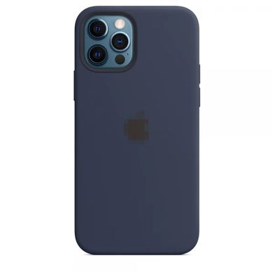 Чохол Silicone Case Full OEM для iPhone 12 | 12 PRO Deep Navy - ash-mobile.com.ua - фото 1