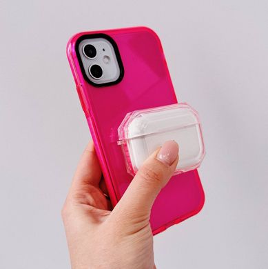 Чехол Transparent Shockproof для AirPods PRO Purple