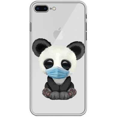 Чохол прозорий Print Animals для iPhone 7 Plus | 8 Plus Panda купити