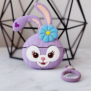 Чохол 3D для AirPods PRO Flower Blue Stella Rabbit Purple - ash-mobile.com.ua - фото 2