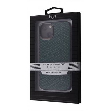 Чохол Leather Kajsa Crocodile Case для iPhone 12 PRO MAX Black купити