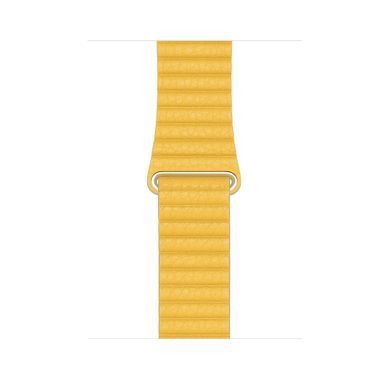 Шкіряний Ремінець Leather Loop Band для Apple Watch 42/44/45/49 mm Yellow купити
