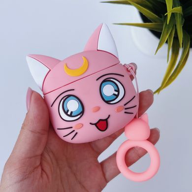 Чохол 3D для AirPods 1 | 2 Moon Cat Pink купити