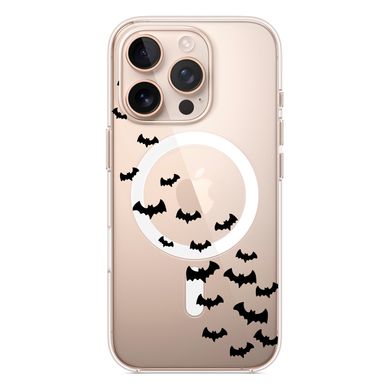 Чохол прозорий Print Halloween with MagSafe для iPhone 16 PRO MAX Flittermouse - ash-mobile.com.ua - фото 5