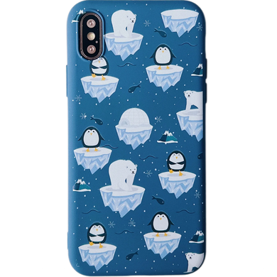 Чехол WAVE Fancy Case для iPhone XS MAX Penguin Ice Blue - ash-mobile.com.ua - фото 1