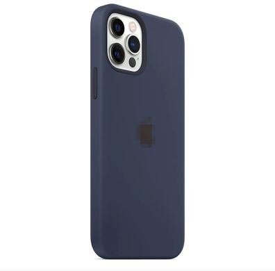 Чохол Silicone Case Full OEM для iPhone 12 | 12 PRO Deep Navy - ash-mobile.com.ua - фото 2