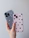 Чехол Transparent Hearts для iPhone 14 Plus White