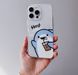 Чохол прозорий Print Shark для iPhone 13 Shark Cocktail