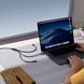 Кабель Baseus Silky One-for-Three Fast Charging Type-C (Micro USB+Lightning+Type-C) 100W (1.5m) Black